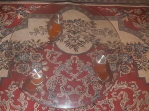 table en verre